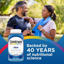 Cargar imagen en el visor de la galería, Centrum  multivitaminico para hombres: Vitaminas, Minerales. Energía, Metabolismo, Inmunidad, Músculos y Huesos. 120 tabletas
