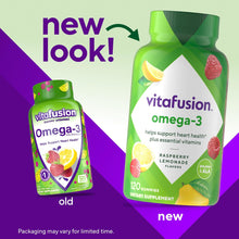 Cargar imagen en el visor de la galería, Omega 3 en gomitas, Vitafusion, 120 gomitas
