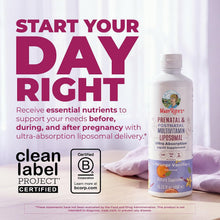 Cargar imagen en el visor de la galería, Multivitamínico Liposomal Líquido Prenatal y Postnatal MaryRuth’s – 15.22 oz (450 ml) | Apoyo Nutricional Antes, Durante y Después del Embarazo
