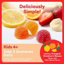 Cargar imagen en el visor de la galería, SmartyPants Multivitamínicos en gomitas para niños con Omega 3 DHA/EPA, Vitaminas D3, C, B12, B6, A, K y Zinc; sin gluten, etiqueta limpia, tres sabores frutales, 60 gomitas
