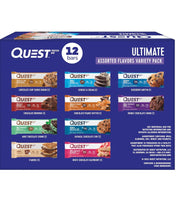 Cargar imagen en el visor de la galería, Quest Nutrition Ultimate Variety Pack de Barras de Proteína, Alto Contenido de Proteína, Bajo en Carbohidratos, Sin Gluten, Apto para Keto, Caja de 12 unidades
