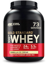 Cargar imagen en el visor de la galería, Proteína 100% WHEY, Gold Standard, Vainilla,  5 libras
