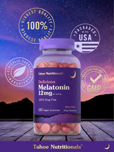 Cargar imagen en el visor de la galería, Melatonina 12 mg, 180 gomtias
