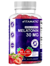Cargar imagen en el visor de la galería, Melatonin 30 mg, Vitamatic, 60 gomitas, 60 servicios
