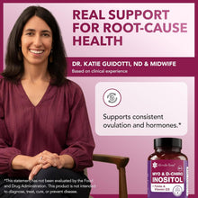 Cargar imagen en el visor de la galería, Intimate Rose Suplemento de myo-inositol y D-Chiro inositol con folato y vitamina D - Apoya el equilibrio hormonal, los ciclos regulares y la salud ovárica - 120 Cápsulas
