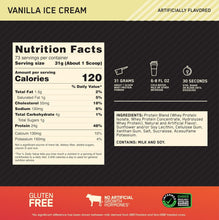 Cargar imagen en el visor de la galería, Proteína 100% WHEY, Gold Standard, Vainilla,  5 libras
