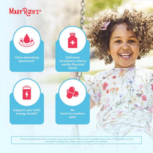 Cargar imagen en el visor de la galería, MaryRuth Organics Multivitamínico Liposomal para Niños | Vitaminas Veganas y Sin Azúcar para Niños | A partir de 4 años | Suministro para 2 meses | 15.22 onzas (450 ml)
