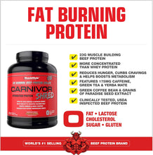 Cargar imagen en el visor de la galería, Proteina  para quemar grasa, Carnivor  Isolate Shred, de carne de res, aisalda, sin azúcar, sin grasa, sin lactosa, 56 servicios
