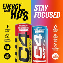 Cargar imagen en el visor de la galería, Pre entrenamiento, C4 Sport, certificado NFS para deportistas, energía y rendimiento, diferentes sabores, 12 botellas
