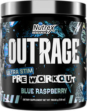 Cargar imagen en el visor de la galería, Pre-Workout: Energía, Enfoque y Potencia, Nutrex Outrage, energía explosiva y un enfoque intenso, Amplifica la fuerza, la resistencia y el rendimiento, Soporte termogénico, fortaleza mental, 30 servicios
