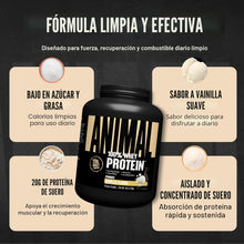 Cargar imagen en el visor de la galería, Proteína 100% Whey, de suero, Animal, baja en azúcar, 4 libras

