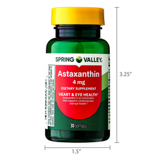 Cargar imagen en el visor de la galería, Astaxantina, 4 mg, Spring Valley, 30 softgels
