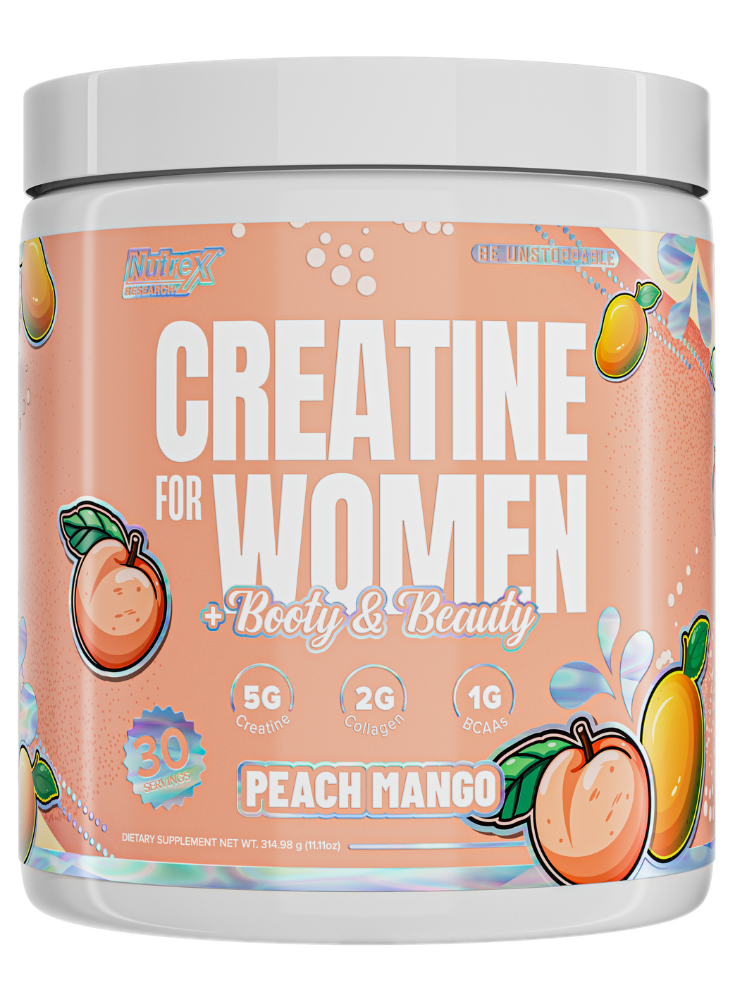 Creatina  Nutrex para mujer, con sabor, 30 servicios
