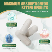 Cargar imagen en el visor de la galería, Bakakoul NAD+ Nicotinamida liposomal ribósido 900 mg con resveratrol, 90 cápsulas
