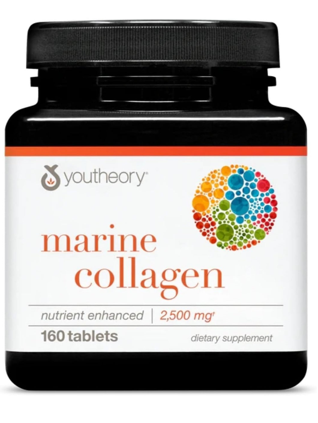 Colágeno Marino, Youtheory, 2500 mg,  160  tabletas