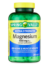 Cargar imagen en el visor de la galería, Magnesio 400 mg. Spring Valley. 250 tabletas
