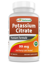 Cargar imagen en el visor de la galería, Citrato de Potasio, 99 mg, Best Naturals, 500 tabletas
