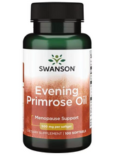 Cargar imagen en el visor de la galería, Aceite de onagra (Evening Primrose Oil) mejora los síntomas de la menopausia. Swanson, 500 mg, 100 cápsulas
