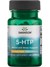 Cargar imagen en el visor de la galería, 5-HTP ( hidroxi triptófano): Estado de ánimo, mejora los síntomas de depresión, ansiedad, estrés, falta de sueño. Swanson. 100 mg, 60 cápsulas (una por día).
