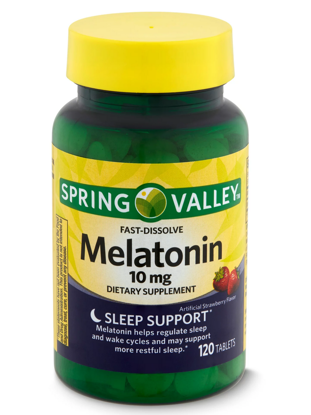 Melatonina 10 mg. Ayuda a conciliar el sueño. Spring Valley. 120 tabletas