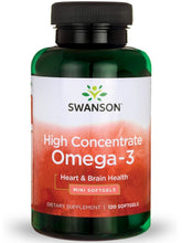 Cargar imagen en el visor de la galería, Omega 3 cápsulas pequeñas, 120 cápsulas blandas
