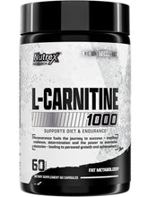 Cargar imagen en el visor de la galería, L-Carnitina, 1000 mg, Nutrex, de alta pureza, 60 cápsulas
