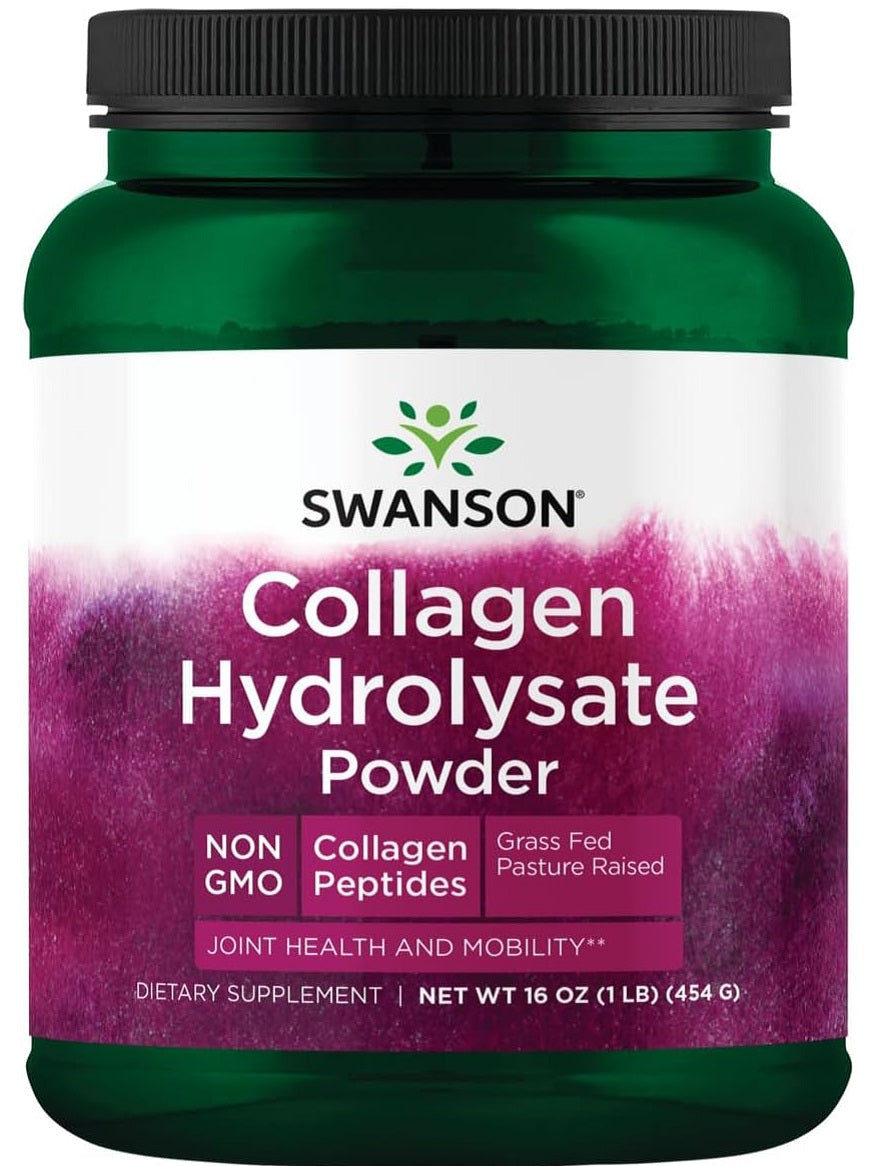 Colágeno en polvo, Swanson, 16 onzas,