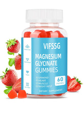 Cargar imagen en el visor de la galería, Glicinato de magnesio 400 mg, gomitas sin azúcar con L-treonato de magnesio 200 mg, gomitas masticables, 60 gomitas veganas
