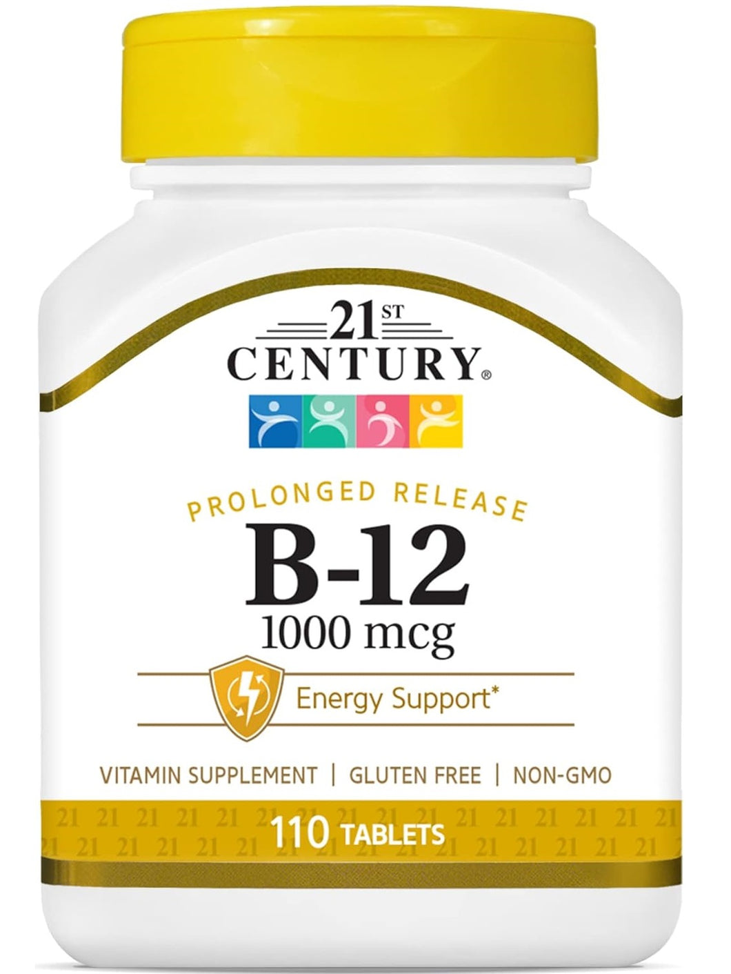 Vitamina B12, 1000 mcg, 21 Century, 110 tabletas