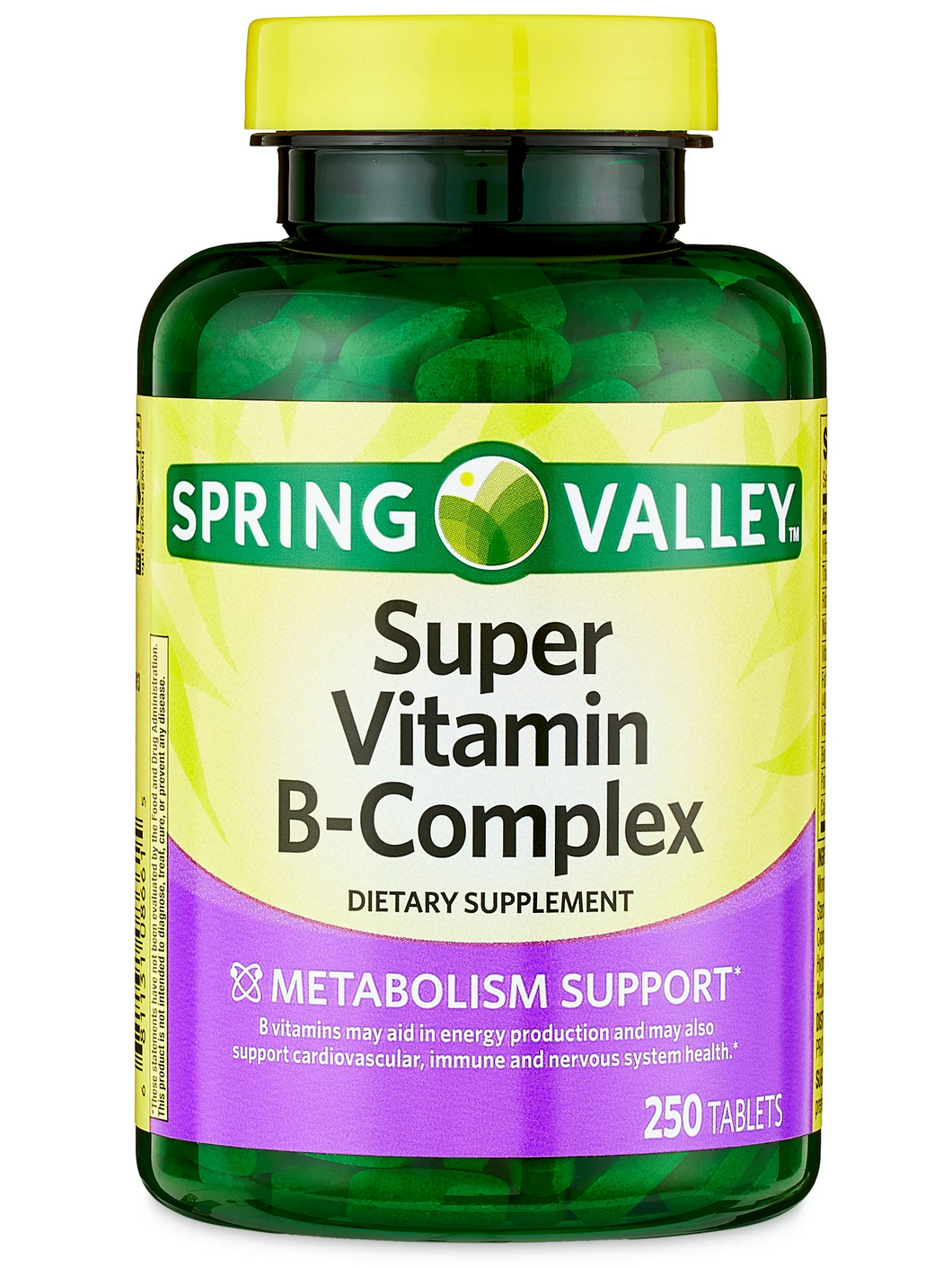 Súper Vitamina Complejo B, Spring Valley, 250 tabletas