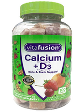 Cargar imagen en el visor de la galería, Calcio + Vitamina D3, Vitafusion, 100 gomitas
