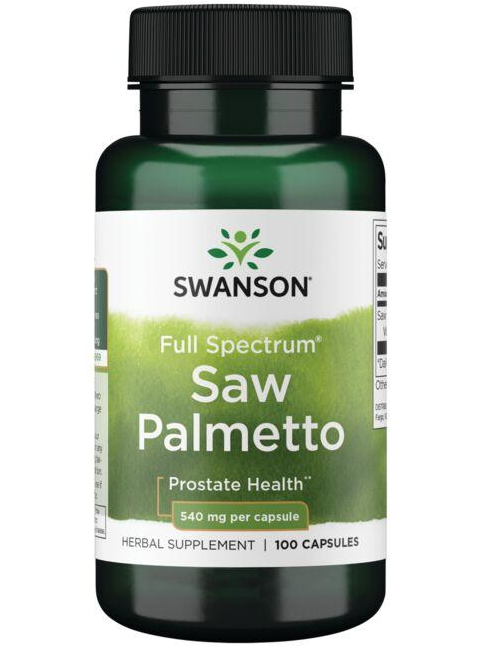 SAW PALMETTO: Suplemento pasa la salud de la próstata y todo el tracto urinario. Swanson. 100 cápsulas