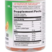 Cargar imagen en el visor de la galería, Omega-3 en Gomitas,  Walgreens Free &amp; Pure,  sabor naranja, 60 gomitas
