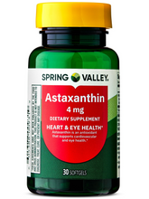Cargar imagen en el visor de la galería, Astaxantina, 4 mg, Spring Valley, 30 softgels
