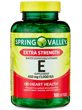 Cargar imagen en el visor de la galería, Vitamina E, 450 mg, (1000 IU), Spring Valley, 100 softgels
