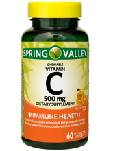 Cargar imagen en el visor de la galería, Vitamina C, 500 mg, 60 tabletas masticables
