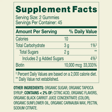 Cargar imagen en el visor de la galería, Biotina, 10,000 mcg, Spring Valley, 90 gummies
