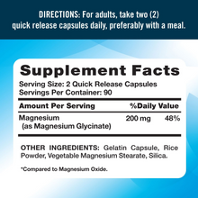 Cargar imagen en el visor de la galería, Glicinato de Magnesio Nature’s Truth 200 mg, 180 Cápsulas | Apoyo a la Relajación, Salud Muscular, Sistema Nervioso y Descanso Nocturno
