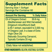 Cargar imagen en el visor de la galería, Aceite de orégano, 2000 mg, Spring Valley, 60 softgels
