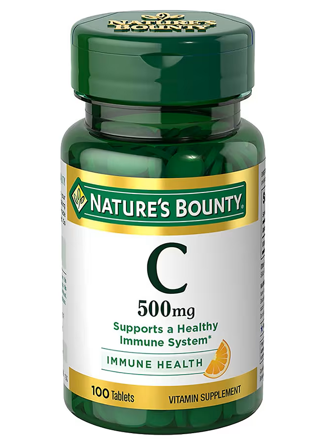 Vitamina C, 500 mg, Defensas, Antioxidante, Energía,  Nature’s Bounty. 100 tabletas.
