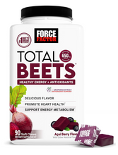 Cargar imagen en el visor de la galería, Remolacha Masticable Total Beets Force Factor – Sabor Açaí Berry, 90 Unidades | Apoyo a la Circulación y Salud Cardiovascular
