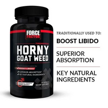 Cargar imagen en el visor de la galería, Horny Goat Weed, 750 mg , Force Factor, Aumenta la libido, 60 Cápsulas
