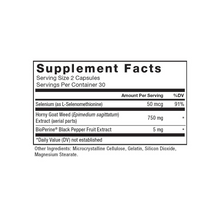 Cargar imagen en el visor de la galería, Horny Goat Weed, 750 mg , Force Factor, Aumenta la libido, 60 Cápsulas
