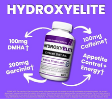 Cargar imagen en el visor de la galería, HydroxyElite quemador de grasa ultra potente, 90 cápsulas
