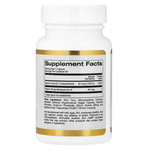 Cargar imagen en el visor de la galería, Vitaminas D3 y K2, California Gold Nutrition, 60 cápsulas
