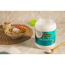 Cargar imagen en el visor de la galería, Aceite de coco virgen, orgánico y prensado en frío a partir de cocos recién recolectados, cultivados de forma natural, 54 onzas
