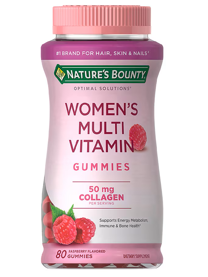 Multivitamínico para mujer, 80 gomitas, con 50 mg de colágeno