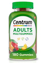 Cargar imagen en el visor de la galería, Multivitamínico en gomitas para adultos, Centrum, también incluye Vitaminas B12, D, E, y Biotina. 180 gomitas
