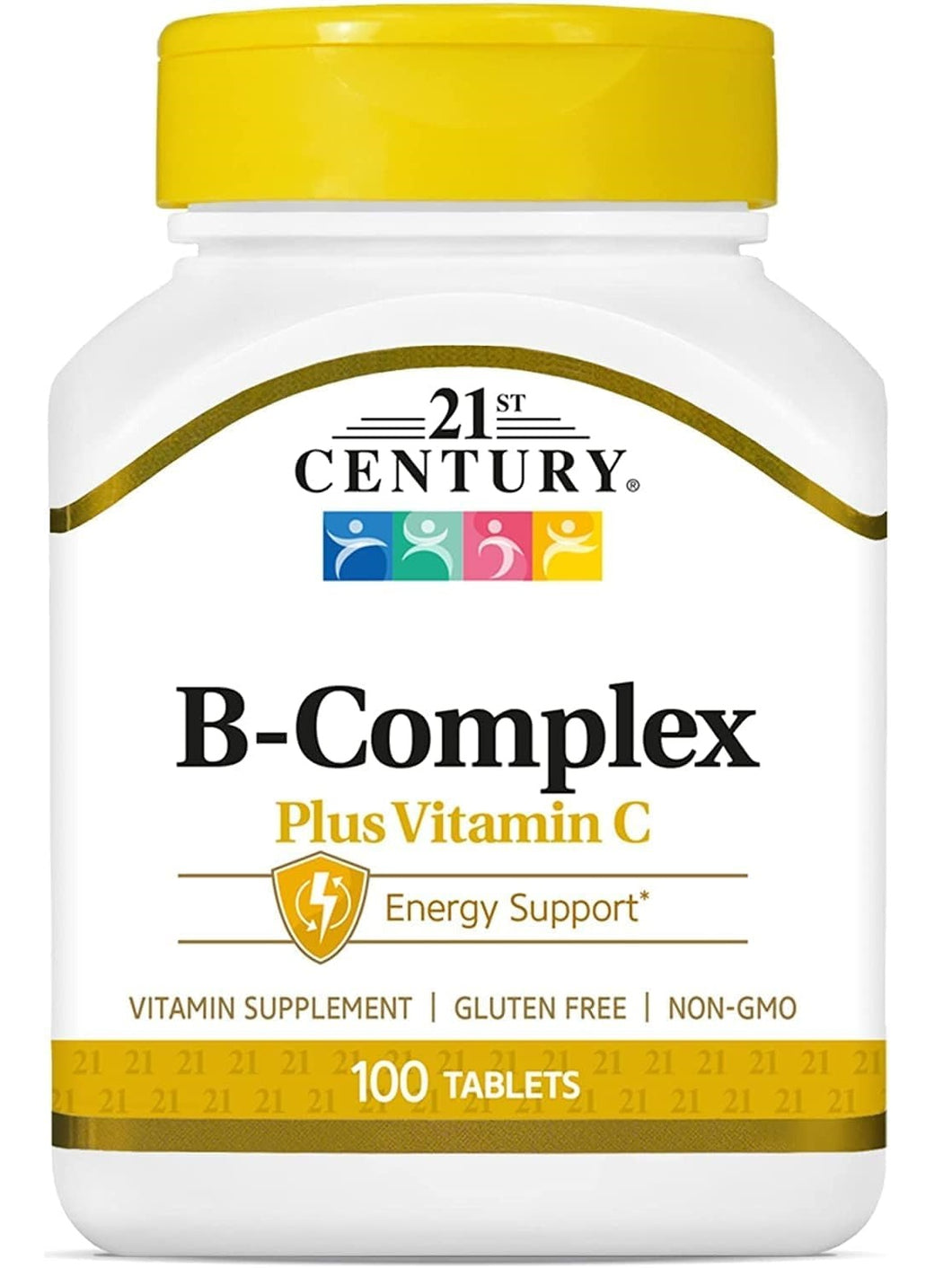 Complejo B, con vitamina C, 21 Century, 100 tabletas