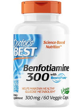 Cargar imagen en el visor de la galería, Benfotiamina 300 mg, mantiene la glucosa en niveles saludables. 60 cápsulas
